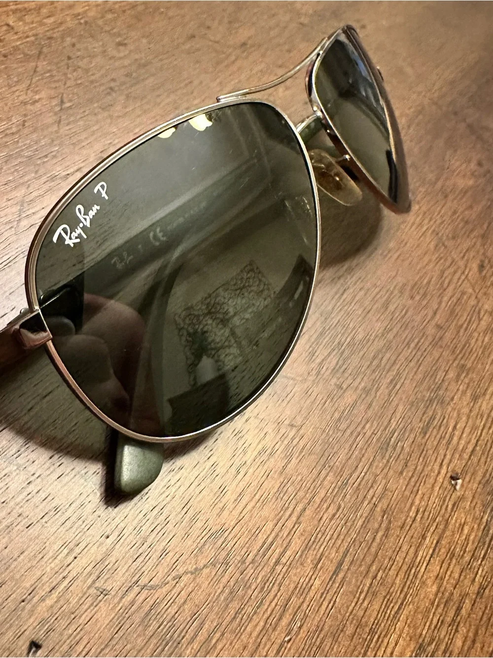 Carbon Fibre - RB8313 004/N5 61-13 - Polished Gunmetal - Green Polarized